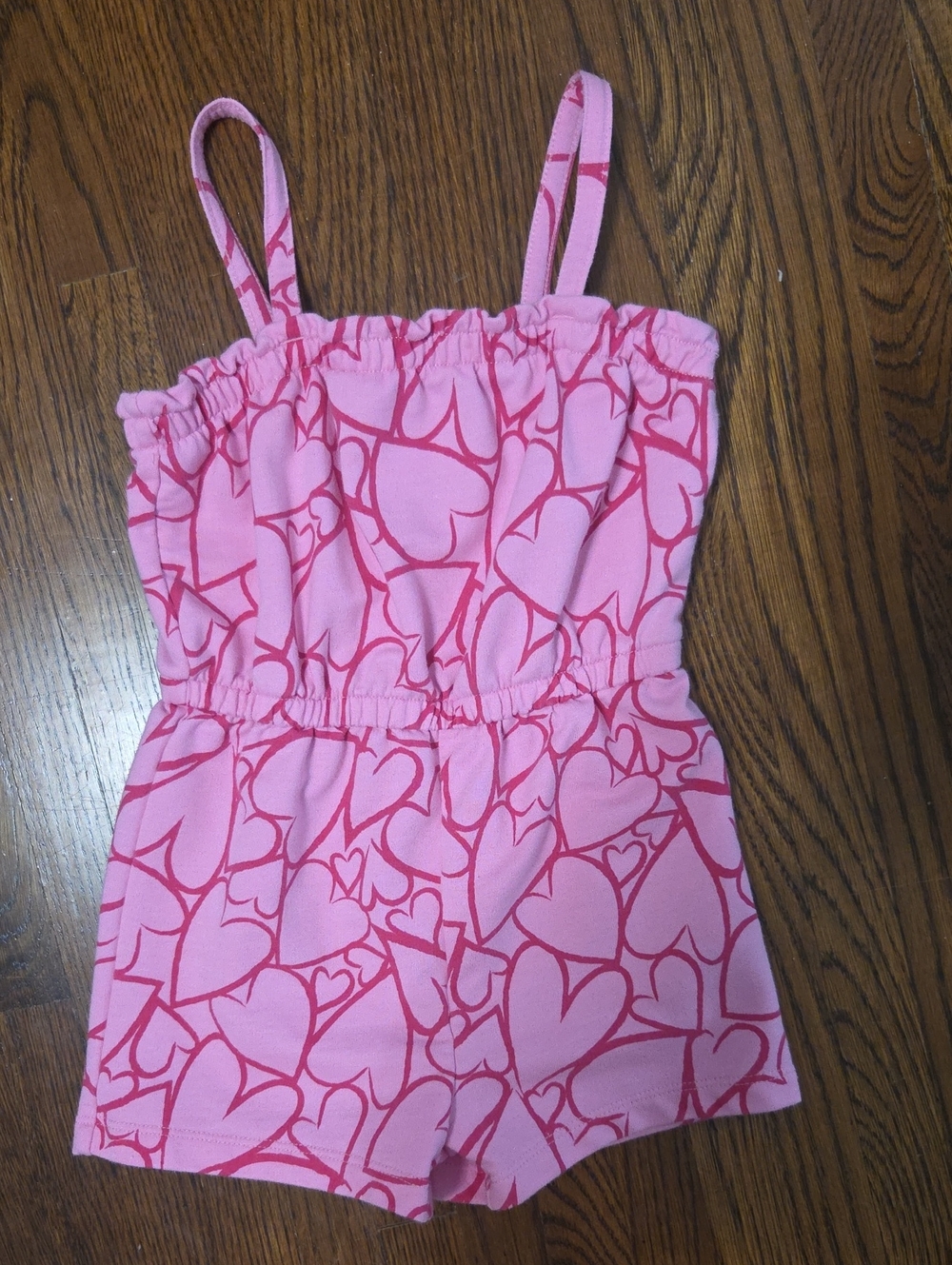 Joe Fresh Pink Heart-Print Romper